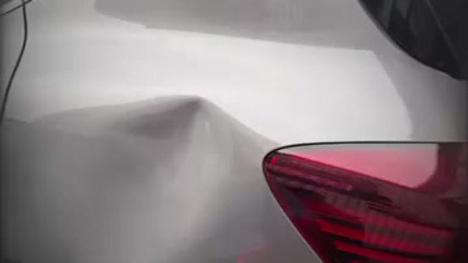 Big dent removed to save it from a bodyshop